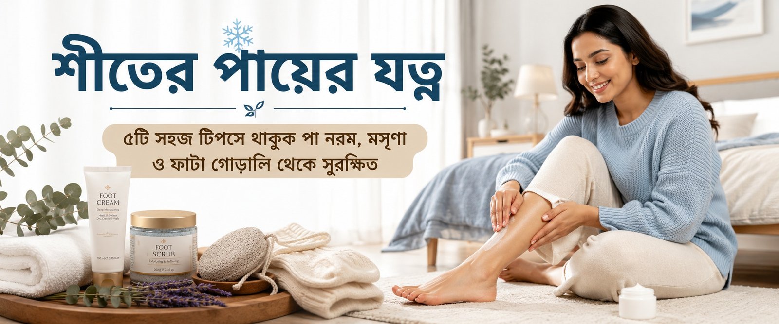 ৫টি কার্যকর টিপস যা আপনার পা রাখবে নরম, স্বাস্থ্যকর ও ফাটা গোড়ালি থেকে সুরক্ষিত
