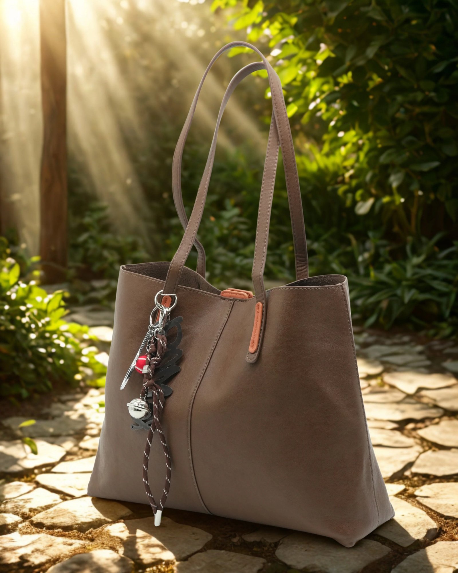 Elegant Leather Tote Handbag